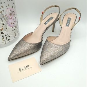 SJP Bliss 70 pumps, Tinsel, NWOB